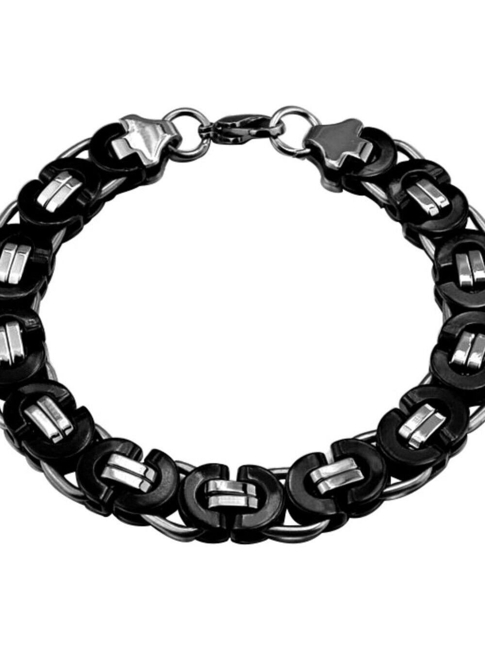 Byzantine Stainless Steel 8.5" Men's Bracelet